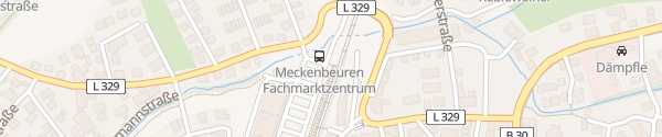 Karte Bahnhof Meckenbeuren