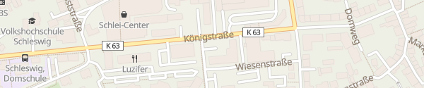 Karte VR Bank Königstraße Schleswig