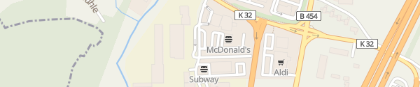 Karte McDonald's Kirchheim