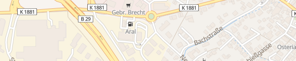 Karte McDonald's Urbach