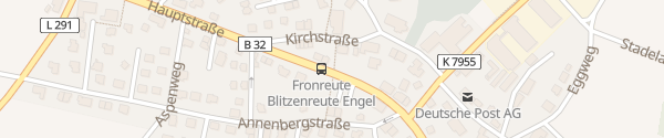 Karte Parkplatz Fronreute