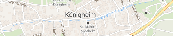 Karte Hauptstraße Königheim