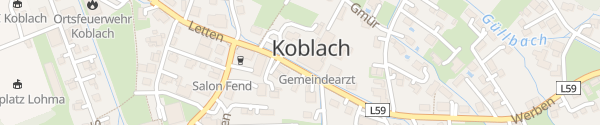 Karte Gemeindeamt Koblach