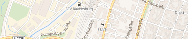 Karte Bahnhofplatz Ravensburg