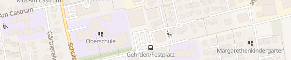 Karte Wohnmobilstellplatz an den Sporthallen Gehrden