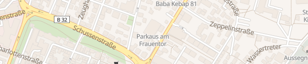 Karte Parkhaus P3 Frauentor Ravensburg