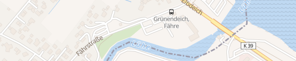 Karte Lühe Fähranleger Grünendeich