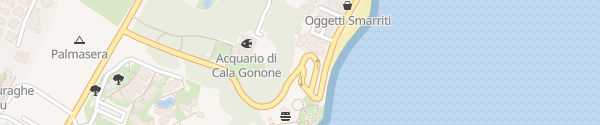 Karte Parcheggio del lungomare Palmasera Cala Gonone