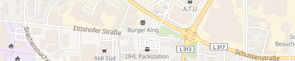 Karte Burger King Weingarten