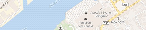 Karte Down Town Kjøpesenter Porsgrunn