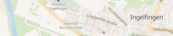 Karte Heinrich-Ehrmann-Halle Ingelfingen