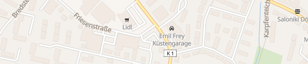 Karte Emil Frey Küstengarage Rendsburg