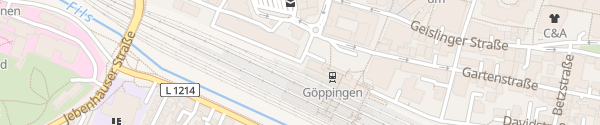 Karte Schnellladesäule Bahnhof Göppingen