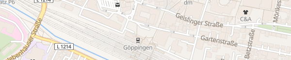 Karte Tiefgarage Bahnhof Göppingen