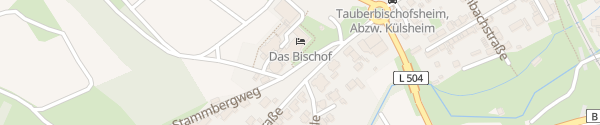 Karte Hotel Das Bischof Tauberbischofsheim