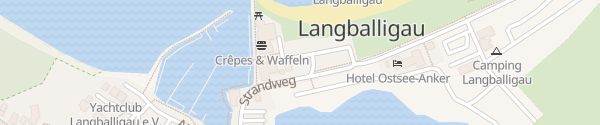 Karte Parkplatz Strandweg Langballig
