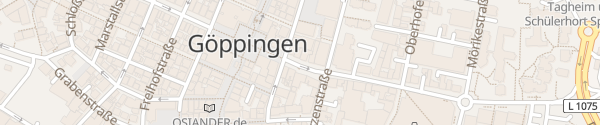 Karte Poststraße Göppingen
