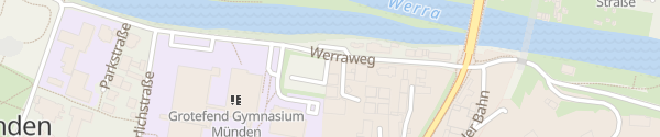 Karte Parkplatz Werraweg Hann. Münden