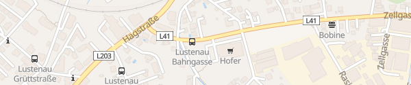 Karte HOFER Markt Zellgasse Lustenau