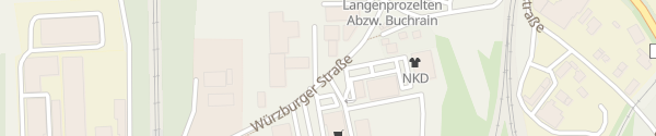 Karte Würzburger Straße Gemünden am Main