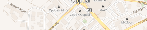 Karte Circle K Oppdal