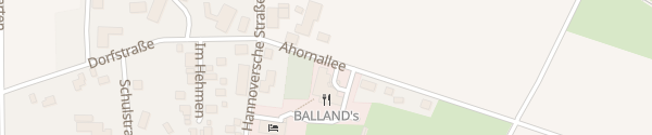 Karte Balland's Hotel & Restaurant Lindwedel