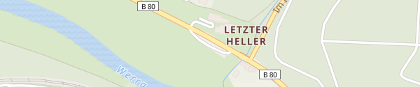 Karte Gasthaus Letzter Heller Hann. Münden