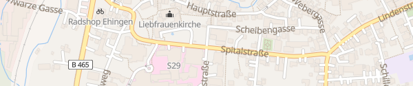 Karte Liebfrauenkirche Ehingen