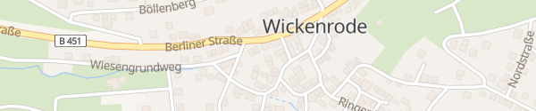 Karte e-Rast Schnellladesäule Helsa-Wickenrode