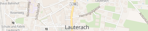 Karte Bushaltestelle Rathaus Lauterach