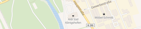 Karte ALDI Süd Lauda-Königshofen