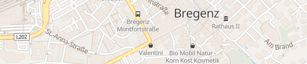 Karte Sagmeister Herrenmoden Bregenz