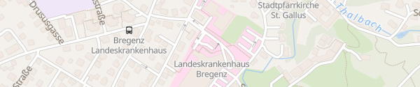 Karte Landeskrankenhaus Bregenz