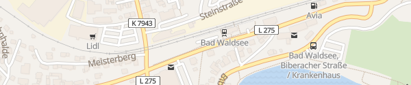 Karte Bahnhof Bad Waldsee