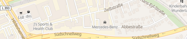 Karte Mercedes-Benz Niederlassung Döhren Hannover