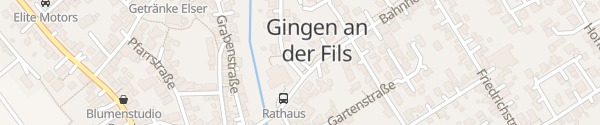 Karte Rathaus Gingen an der Fils