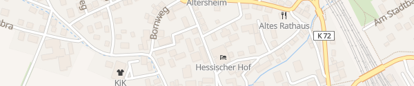 Karte E-Bike Ladestation T(r)ankstelle Bebras Hessischer Hof Bebra