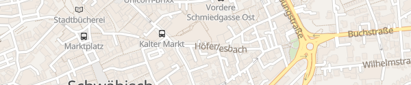 Karte Parkhaus City-Center Schwäbisch Gmünd