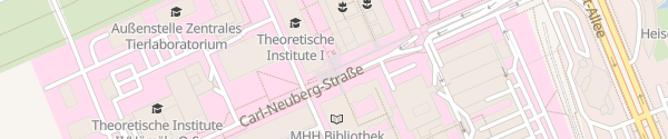 Karte MHH Theroretisches Institut I3 Hannover