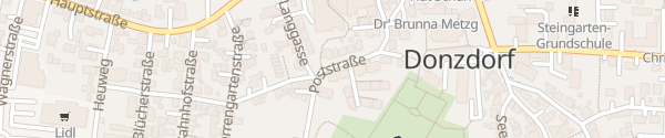 Karte Poststraße Donzdorf