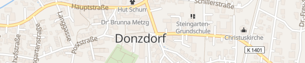 Karte Europaplatz Donzdorf