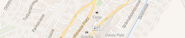 Karte Coop Bahnhofstrasse Davos