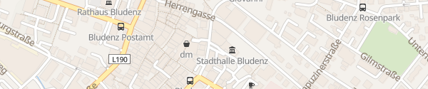 Karte Stadtsaal Bludenz