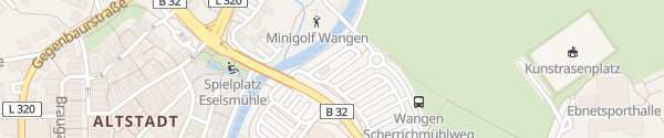 Karte Parkplatz P14 Wangen im Allgäu