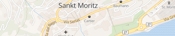 Karte Badrutt's Palace Hotel Sankt Moritz
