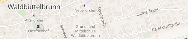Karte Grund- und Mittelschule Waldbüttelbrunn