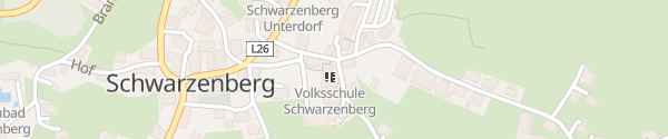 Karte Volksschule und Bücherei Schwarzenberg