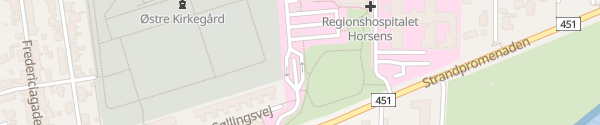 Karte Parkhaus Krankenhaus Horsens