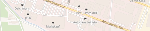Karte VW Autohaus Hübener Einbeck