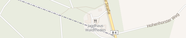 Karte Jagdhaus Waldfrieden Bilsen